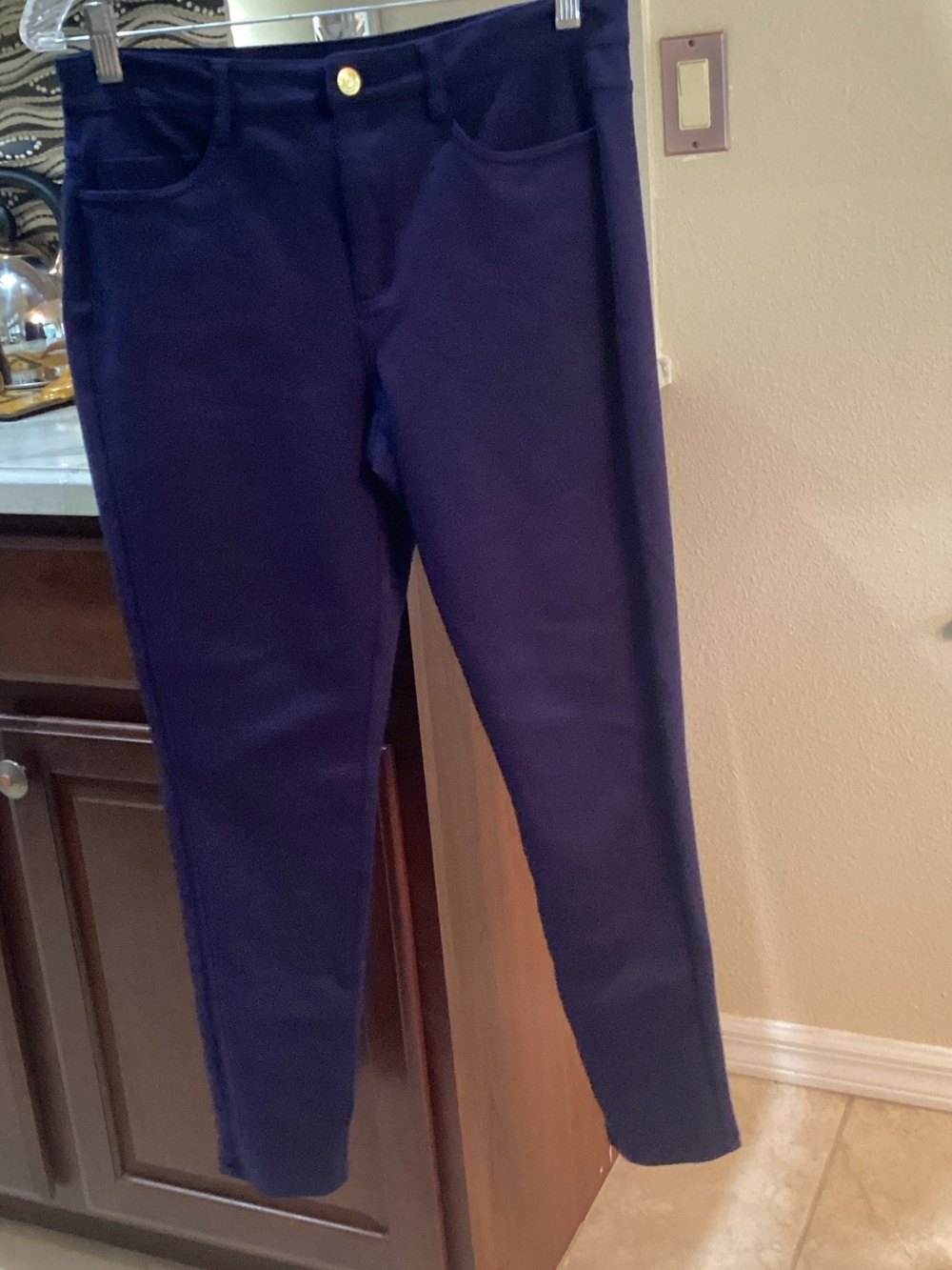 Michael Kors Dark Navy Skinny Pull-On Jeans